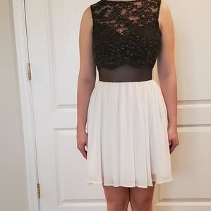 Black & White Homecoming Dress Size 2